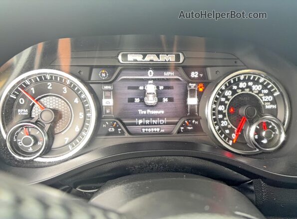 1C6SRFRT2PN574313 2023 RAM 1500 Белый Вид щитка приборов