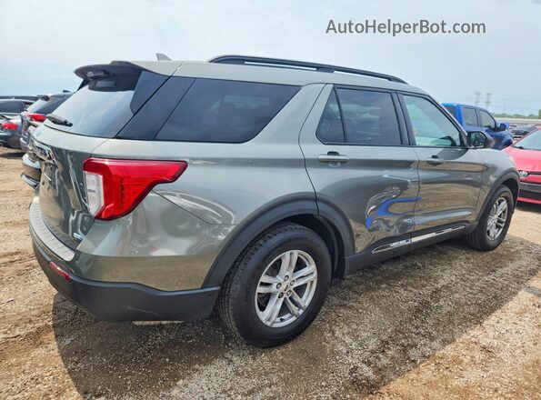 1FMSK8DHXLGB09848 2020 FORD EXPLORER Green Передня права чверть