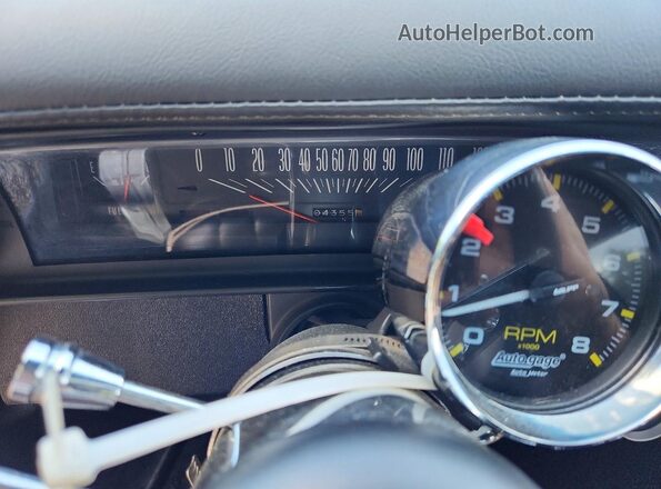 113278W261070 1968 CHEVROLET NOVA Черный Вид щитка приборов