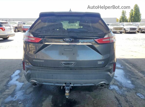 2FMPK4J90KBC01665 2019 FORD EDGE Gray Widok wnętrza z przodu