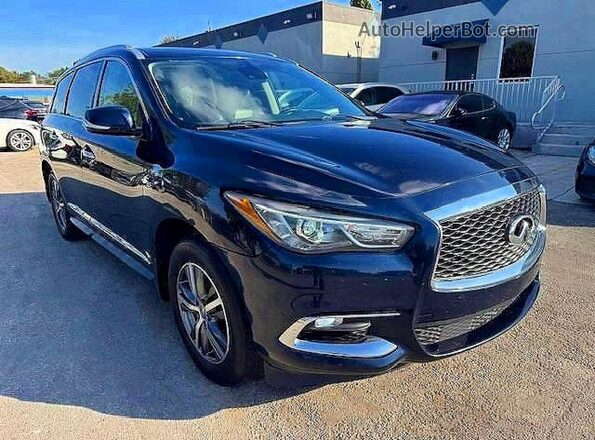 5N1DL0MM4KC561014 2019 INFINITI QX60 Blue Front view