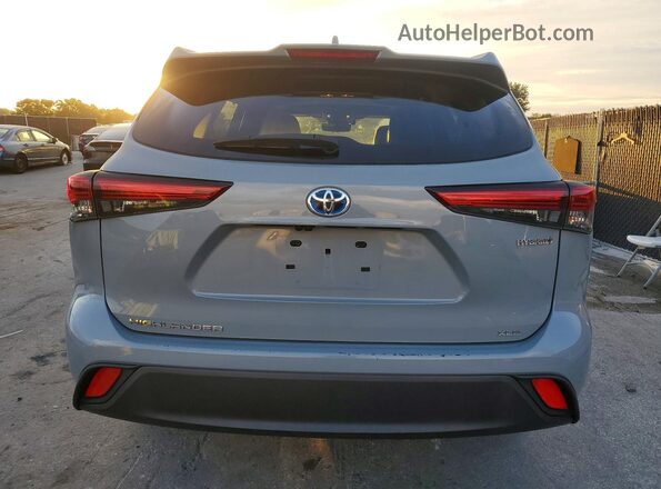 5TDAARAH2NS514429 2022 TOYOTA HIGHLANDER Gray Widok wnętrza z przodu