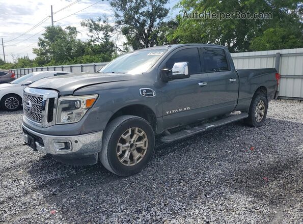 1N6BA1F24HN509508 2017 NISSAN TITAN Gray Trasero izquierdo