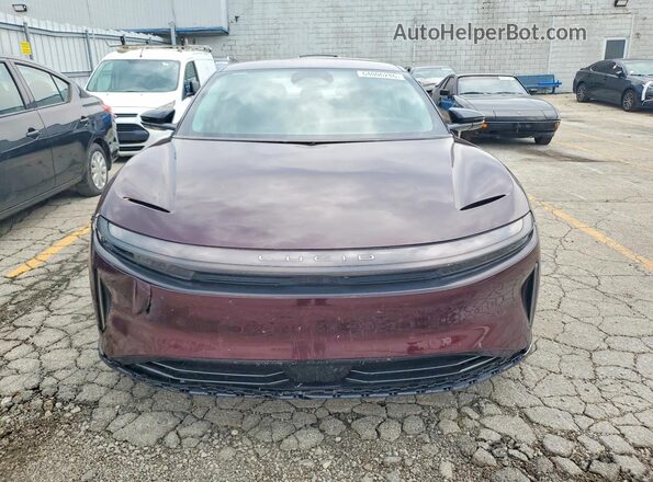 50EA1TEA7SA002518 2025 LUCID AIR Burgundy უკანა ხედი