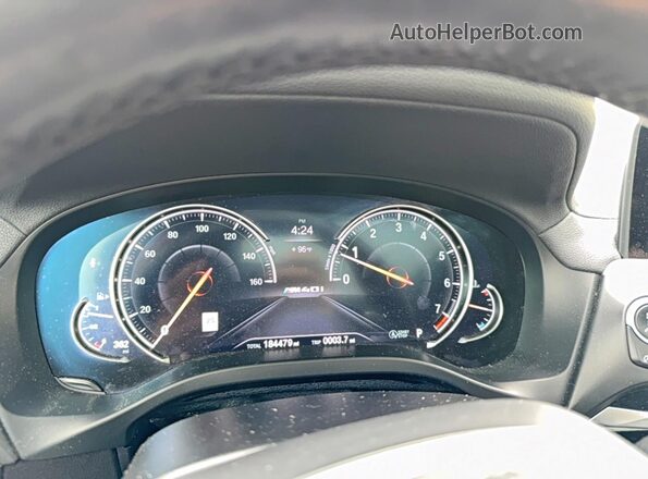 5UXTS3C53K0Z05575 2019 BMW X3 Black Vista del cuadro de instrumentos