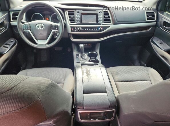 5TDZARFH9HS023291 2017 TOYOTA HIGHLANDER Gray Widok zestawu wskaźników