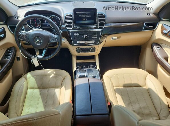 4JGDA5HB7JB002525 2018 MERCEDES-BENZ GLE-CLASS White Widok zestawu wskaźników