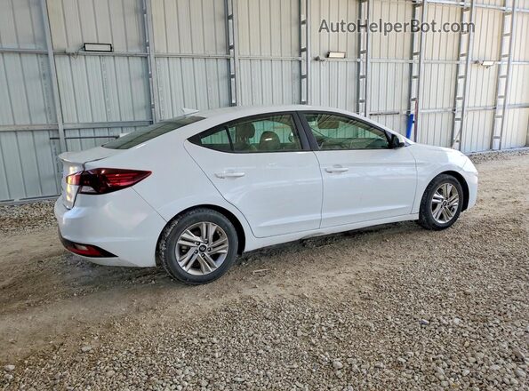 5NPD84LF7KH483185 2019 HYUNDAI ELANTRA Белый Передняя правая четверть