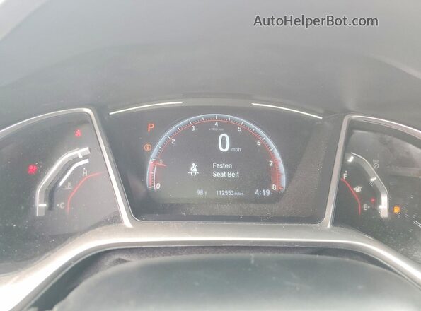 2HGFC2F50GH550421 2016 HONDA CIVIC Red Widok tylnych siedzeń