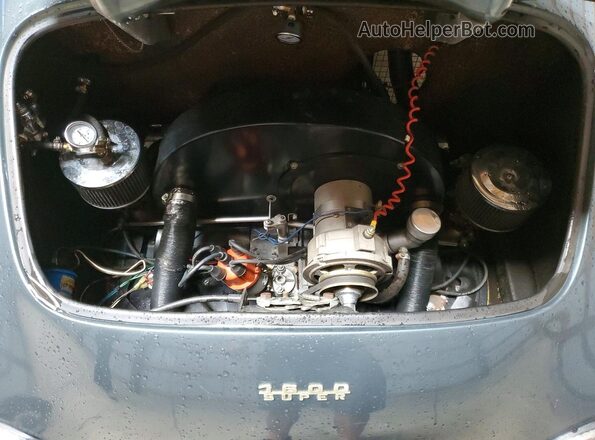 118988888 1968 PORSCHE SPEEDSTER Угольный Вид задней части салона