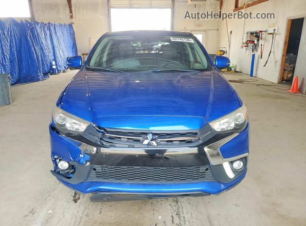 JA4AR3AW2JU000844 2018 MITSUBISHI OUTLANDER Blue Rear view