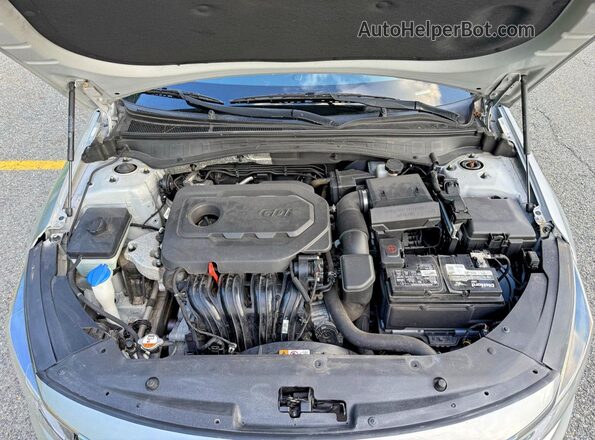 5XXGU4L36JG206570 2018 KIA OPTIMA Silver Առջևի վահանակի տեսք