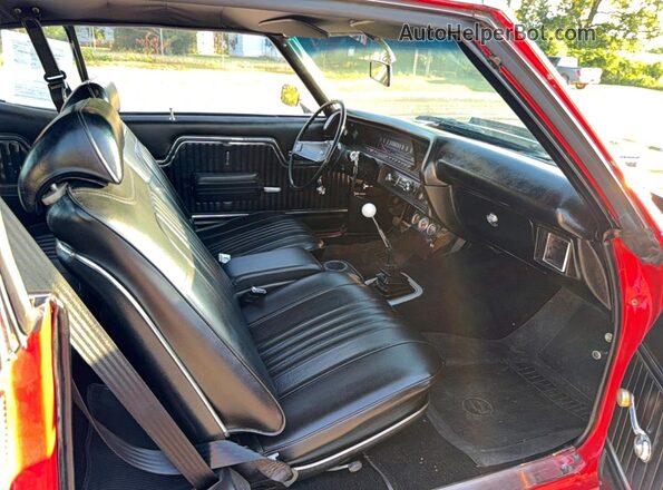 1C37J2K592505 1972 CHEVROLET CHEVELLE Red უკანა ხედი