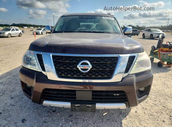 JN8AY2ND5JX002666 2018 NISSAN ARMADA Burgundy Հետևի տեսք