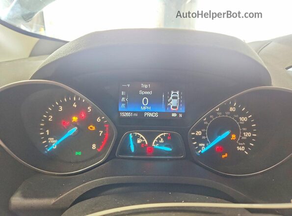 1FMCU9J9XHUE23879 2017 FORD ESCAPE Gray Widok tylnych siedzeń