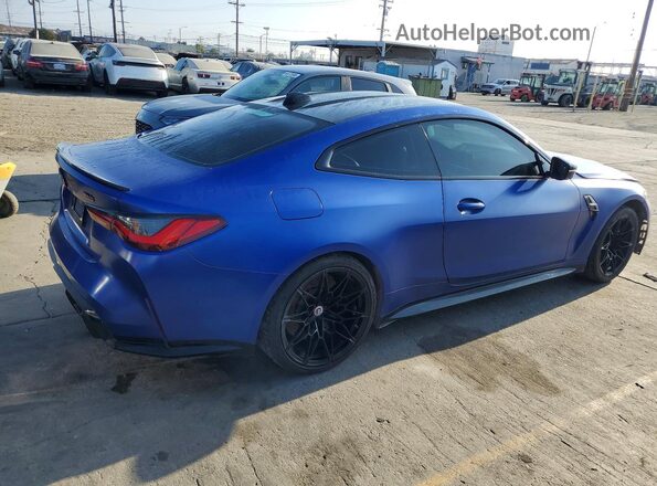 WBS43AZ06PCL38909 2023 BMW M4 Blue Передня права чверть