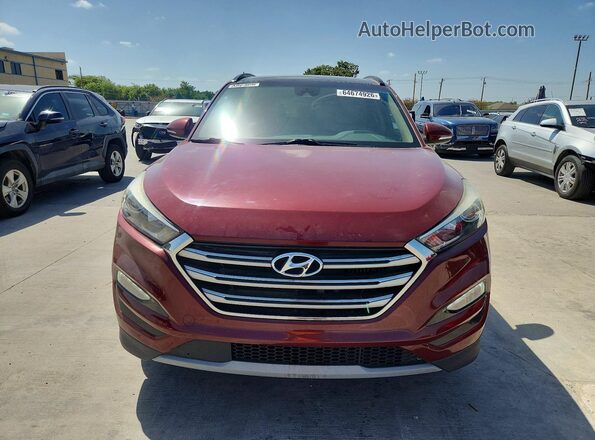 KM8J33A23JU790607 2018 HYUNDAI TUCSON Red Rear view