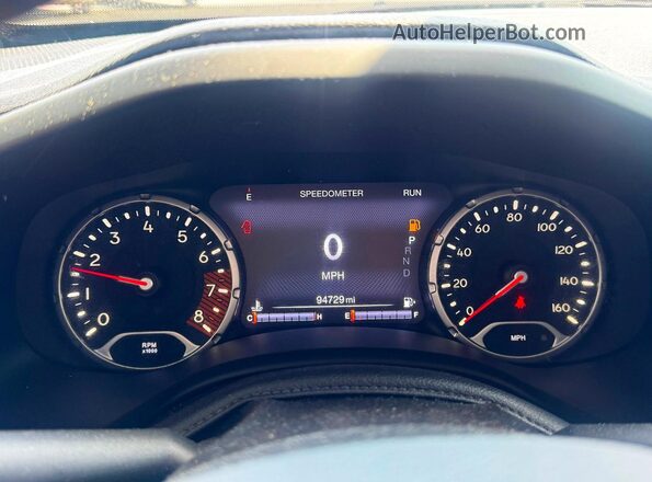 ZACNJDC18MPM20651 2021 JEEP RENEGADE Gray Вид щитка приладів