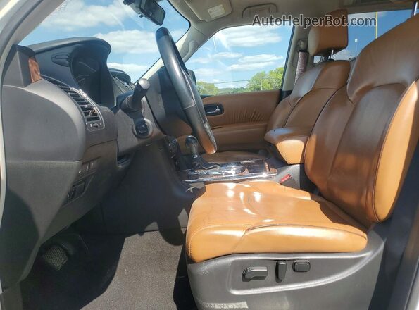 JN8AY2NF0J9330079 2018 NISSAN ARMADA Белый Вид панели приборов