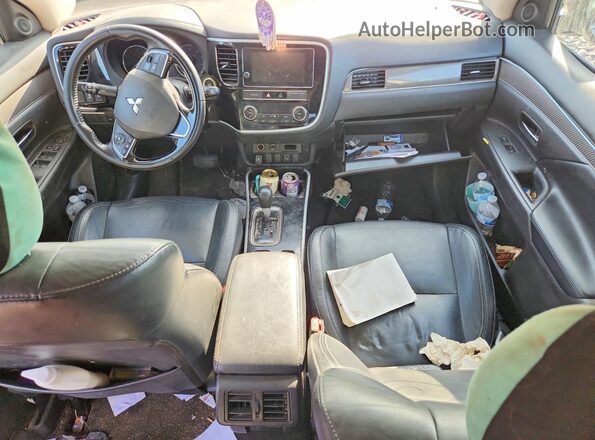 JA4AZ3A37KZ036300 2019 MITSUBISHI OUTLANDER White ხელსაწყოთა პანელის ხედი