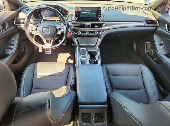 1HGCV2F37KA023267 2019 HONDA ACCORD Синий Вид щитка приборов