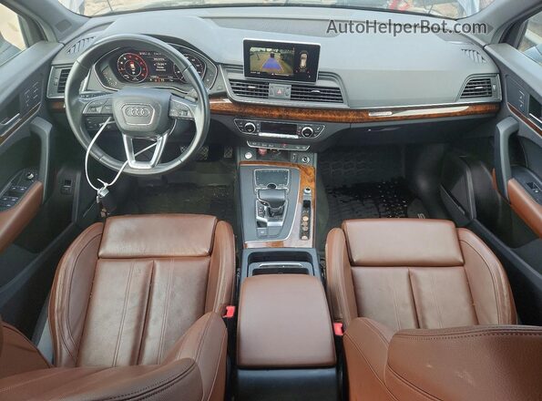WA1BNAFY8J2133635 2018 AUDI Q5 Blue Widok zestawu wskaźników
