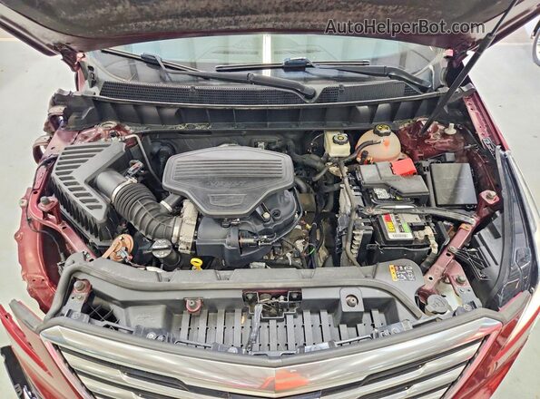 1GYKNDRSXHZ150558 2017 CADILLAC XT5 Red Вид наклейки з VIN-кодом