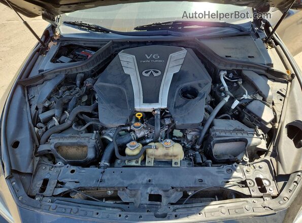 JN1EV7AP4HM741786 2017 INFINITI Q50 Black Vista del compartimento del motor