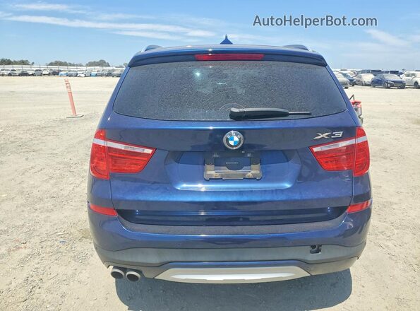 5UXWX7C5XG0R18482 2016 BMW X3 Blue Սալոնի դիմացի տեսք