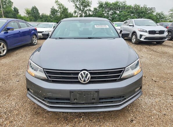 3VWD17AJ5GM386806 2016 VOLKSWAGEN JETTA Gray Вид ззаду