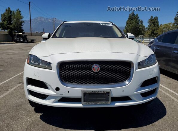 SADCK2FX0KA398741 2019 JAGUAR F-PACE White Вид ззаду