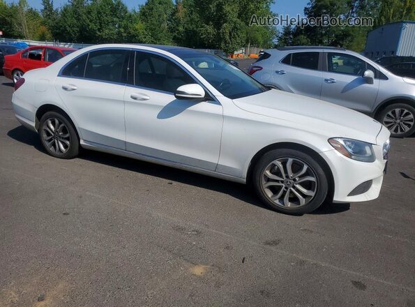 55SWF4KBXHU227254 2017 MERCEDES-BENZ C White Front view