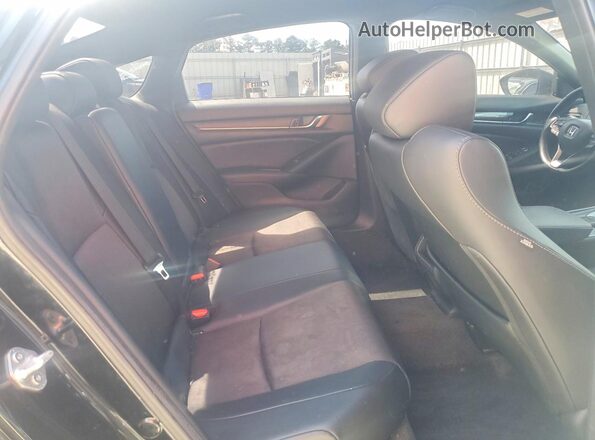 1HGCV1F32MA037879 2021 HONDA ACCORD Black Widok wnętrza z tyłu