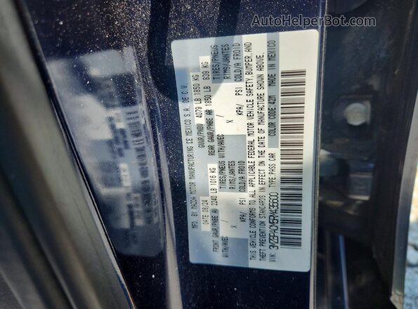 3MZBPACM5RM435600 2024 MAZDA 3 Синий Вид наклейки с VIN-кодом