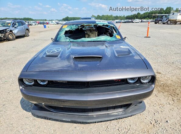 2C3CDZFJ4MH665088 2021 DODGE CHALLENGER Gray Rear view