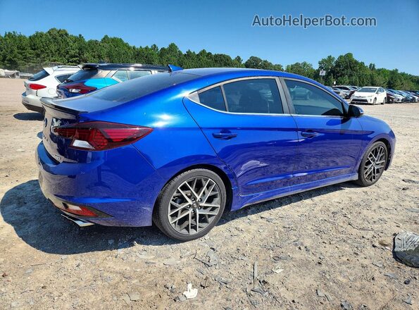 KMHD04LB1LU993975 2020 HYUNDAI ELANTRA Blue Delantero derecho