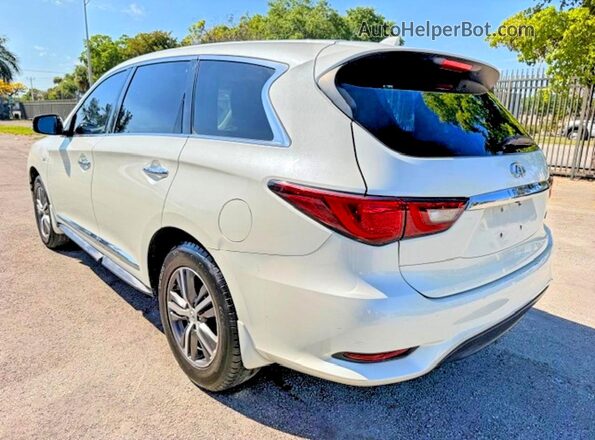 5N1DL0MN4LC547527 2020 INFINITI QX60 Белый Задняя правая четверть