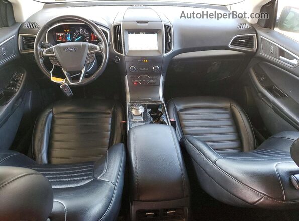 2FMPK4J90KBC01665 2019 FORD EDGE Gray Widok zestawu wskaźników