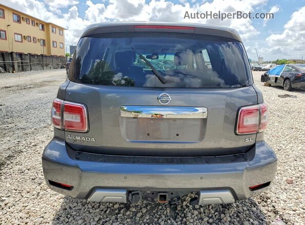 JN8AY2ND2H9000839 2017 NISSAN ARMADA Gray Widok wnętrza z przodu