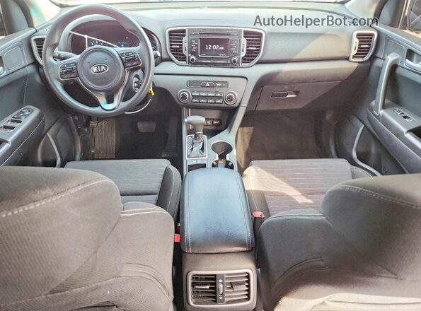 KNDPM3AC7J7329641 2018 KIA SPORTAGE Black ხელსაწყოთა პანელის ხედი