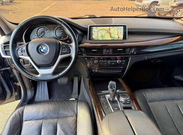 5UXKR0C52G0U10569 2016 BMW X5 Gray Հետևի նստատեղերի տեսք