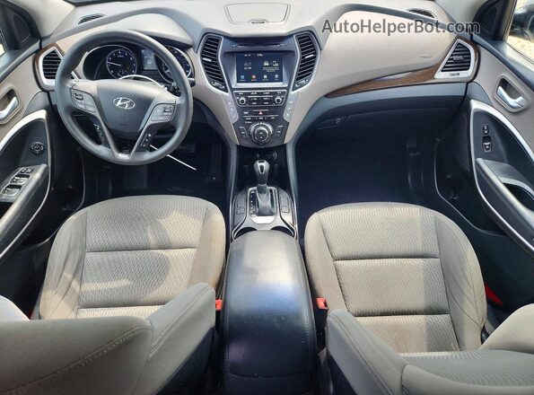 KM8SM4HF1HU195300 2017 HYUNDAI SANTA Silver Vista del cuadro de instrumentos