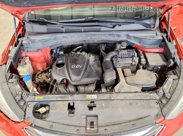 5XYZTDLB7GG344223 2016 HYUNDAI SANTA Orange Vista de la etiqueta del VIN