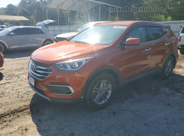 5XYZT3LBXHG405902 2017 HYUNDAI SANTA FE Orange Задня ліва чверть