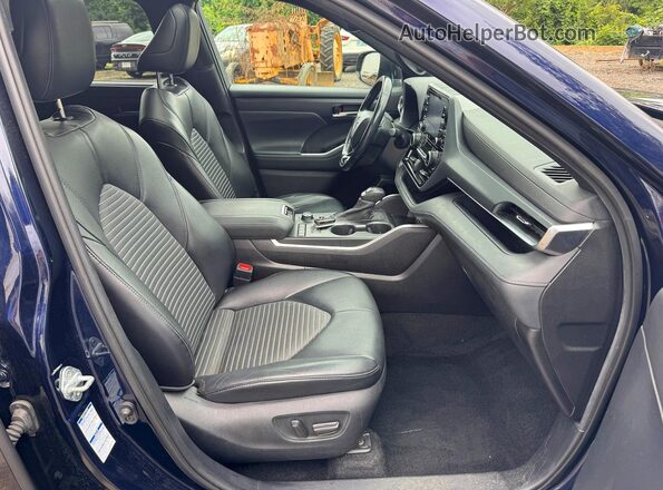 5TDJZRBHXMS090844 2021 TOYOTA HIGHLANDER Синий Вид сзади