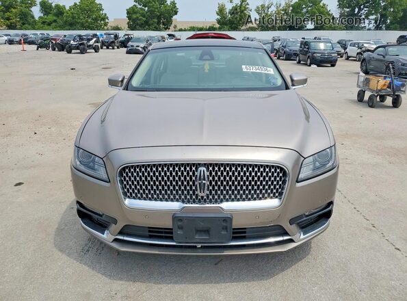 1LN6L9SKXK5602958 2019 LINCOLN CONTINENTA Gold Widok z tyłu