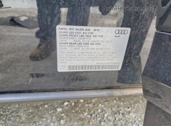WA1BCCFS2HR006569 2017 AUDI Q3 Black 