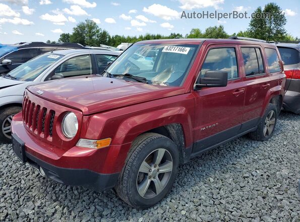 1C4NJRFBXHD179250 2017 JEEP PATRIOT Maroon Trasero izquierdo