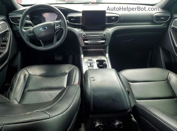 1FMSK7DH6LGA76986 2020 FORD EXPLORER Gray ხელსაწყოთა პანელის ხედი