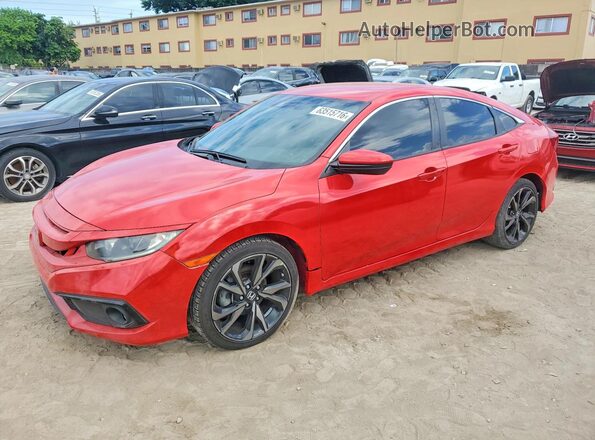 2HGFC2F50GH550421 2016 HONDA CIVIC Red Tył lewy